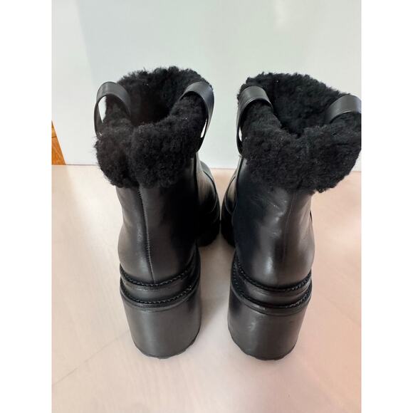 Cult Gaia Women's Black Raine Genuine Sherling Cuff Boot  12US / 42EU (new) - Picture 3 of 7